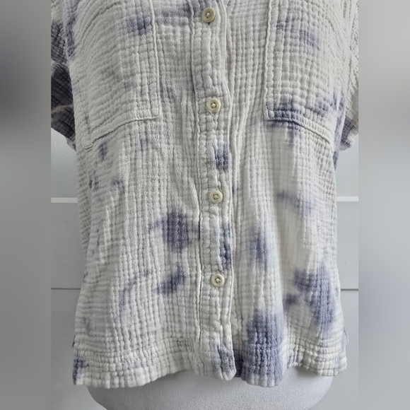Madewell Tie-Dye Button-Up Women's Top - Picture 6 of 10